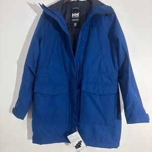 Helly Hansen Blue Parka Coat